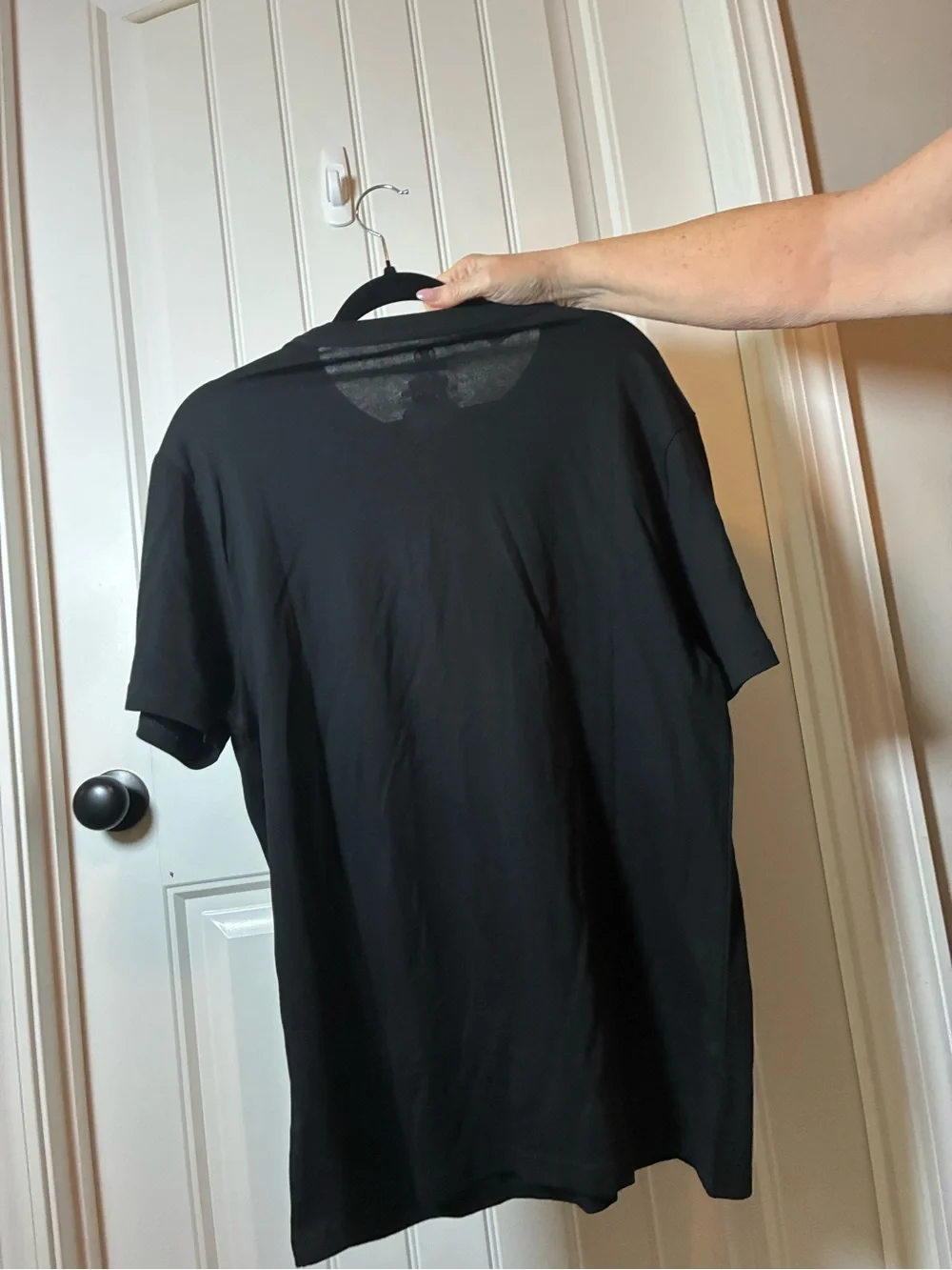 Hurley Black Short Sleeve Tee with Teal Geometric Logo